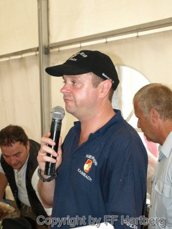 Michael der Moderator der Siegerehrung